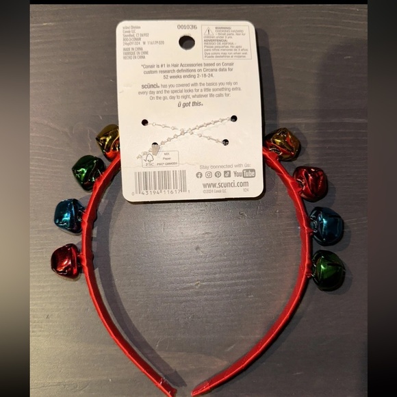 Bundle of Christmas Hair Headbands, Clips / Bows -Xmas NEW Cute Girls Set Scunci - Picture 3 of 10